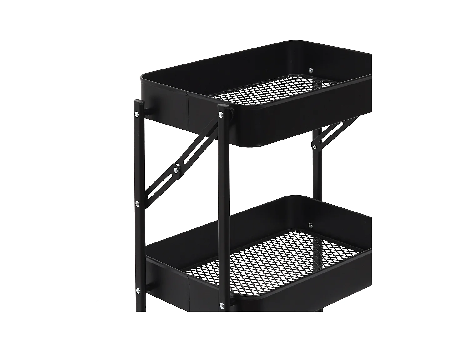 Desserte Pliante Noir Noir