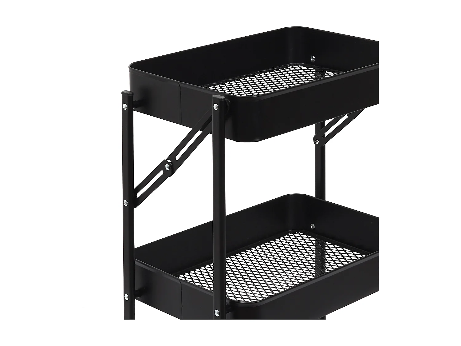 Desserte Pliante Noir Noir