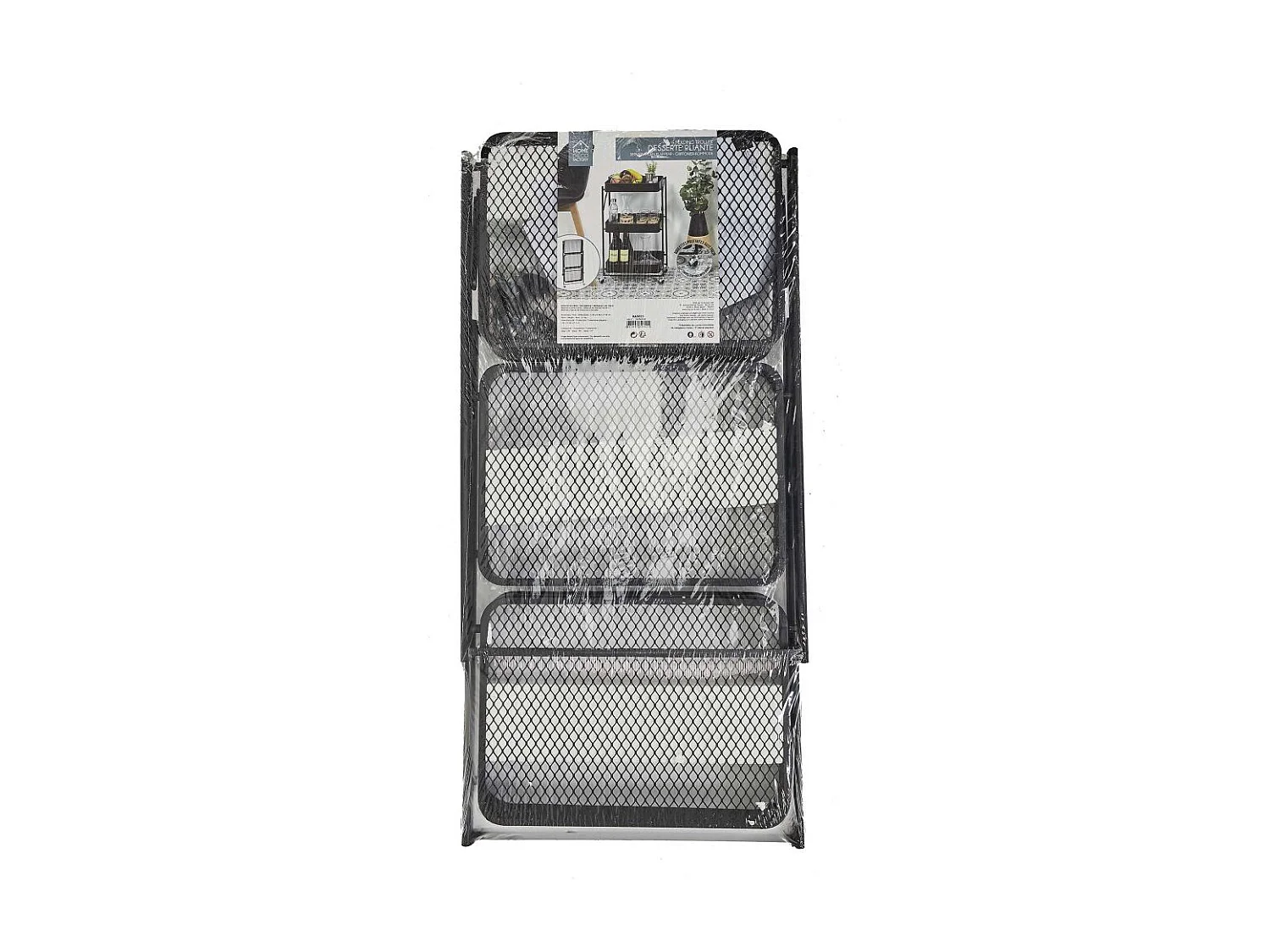 Desserte Pliante Noir Noir