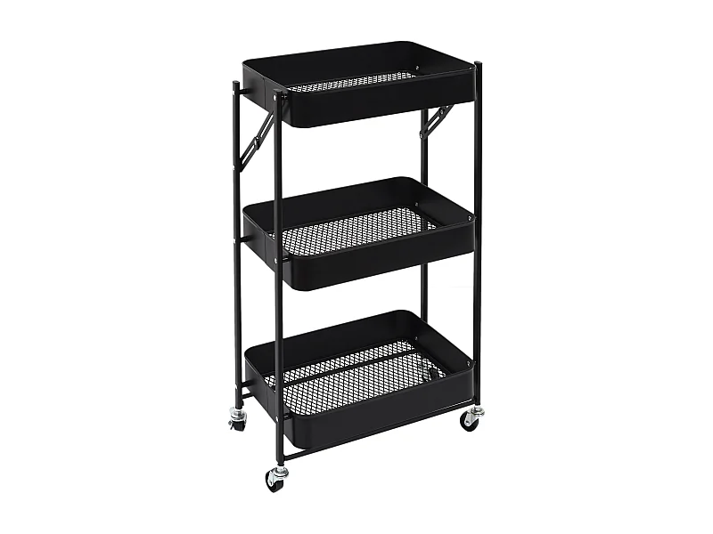 Desserte Pliante Noir Noir