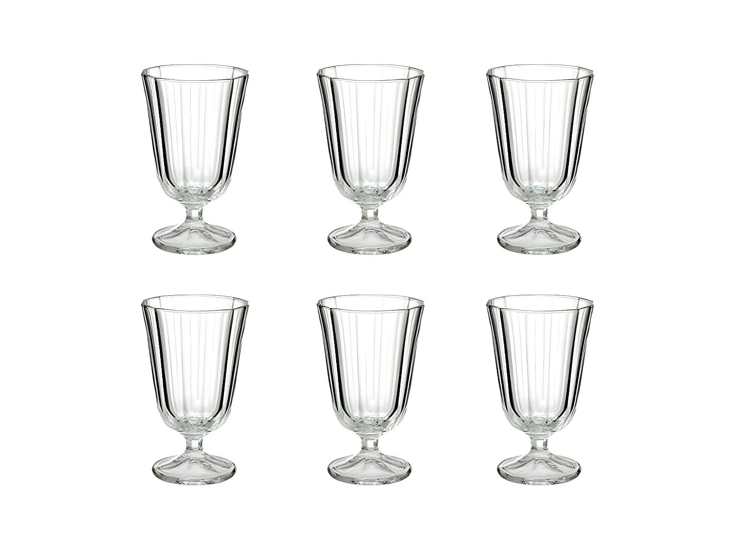 Lot de 6 Verres à Vin "Julia" 25cl Transparent