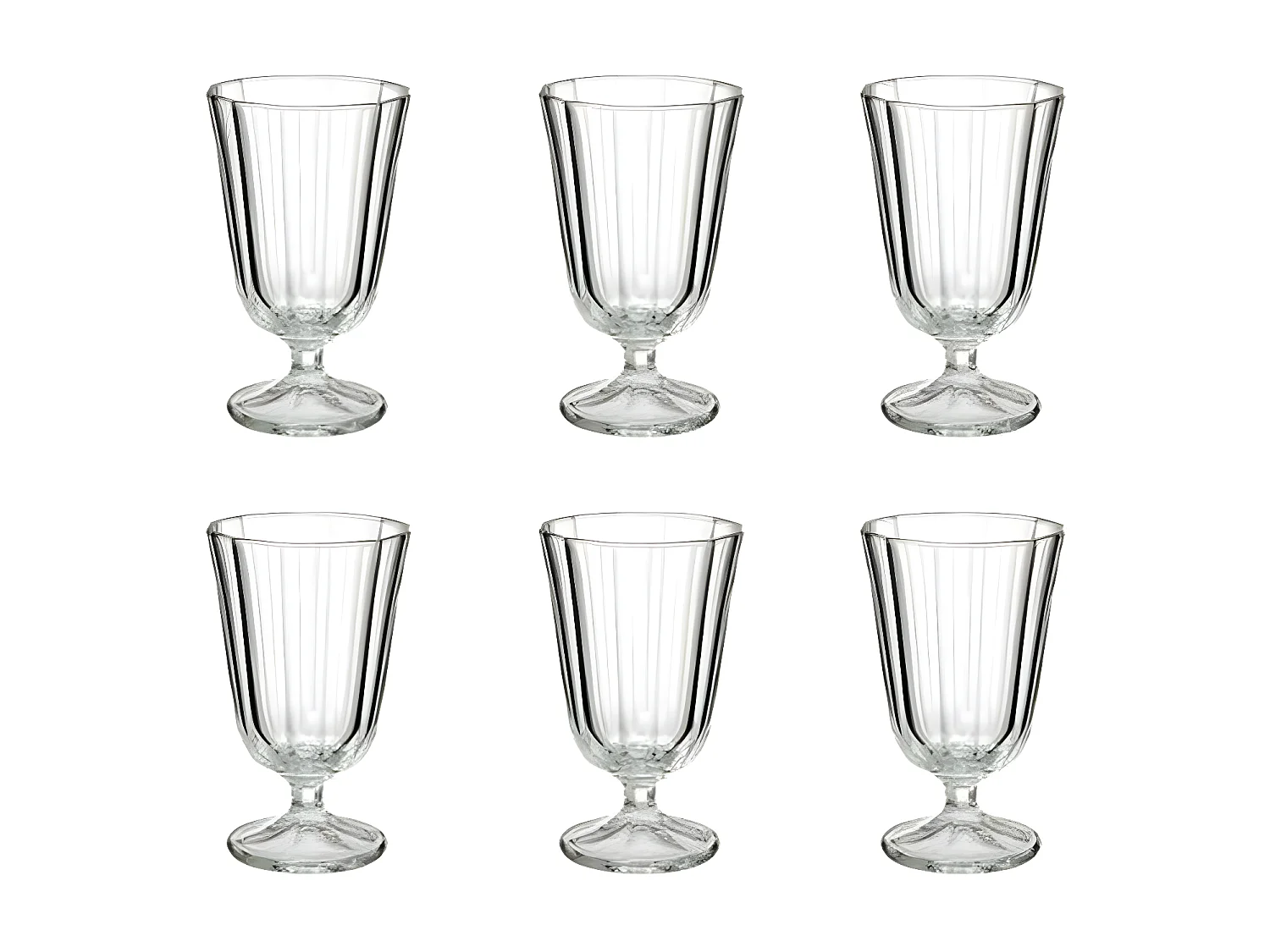 Lot de 6 Verres à Vin "Julia" 25cl Transparent