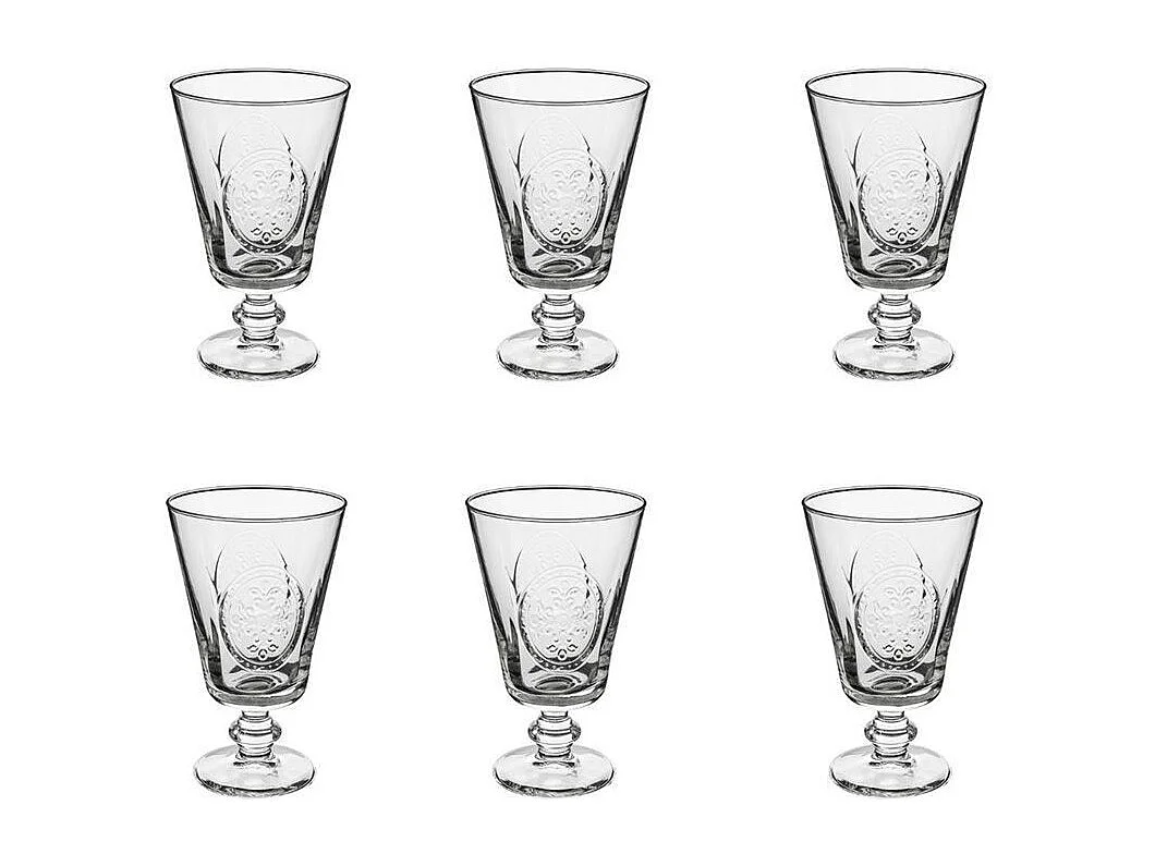 Lot de 6 Verres à Vin "Countryside" 35cl Transparent