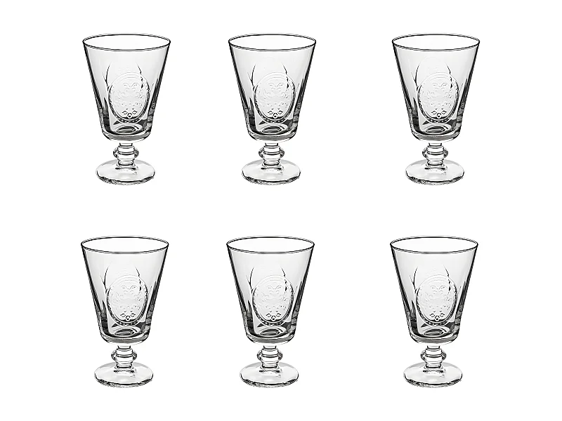 Lot de 6 Verres à Vin "Countryside" 35cl Transparent