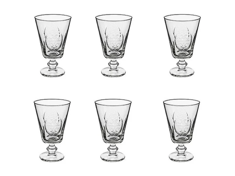 Lot de 6 Verres à Vin "Countryside" 35cl Transparent
