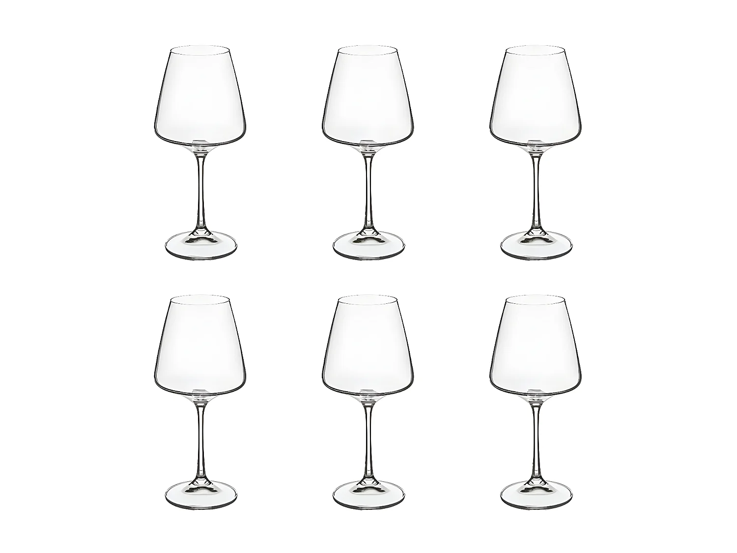 Lot de 6 Verres à Vin "Selenga" 36cl Transparent