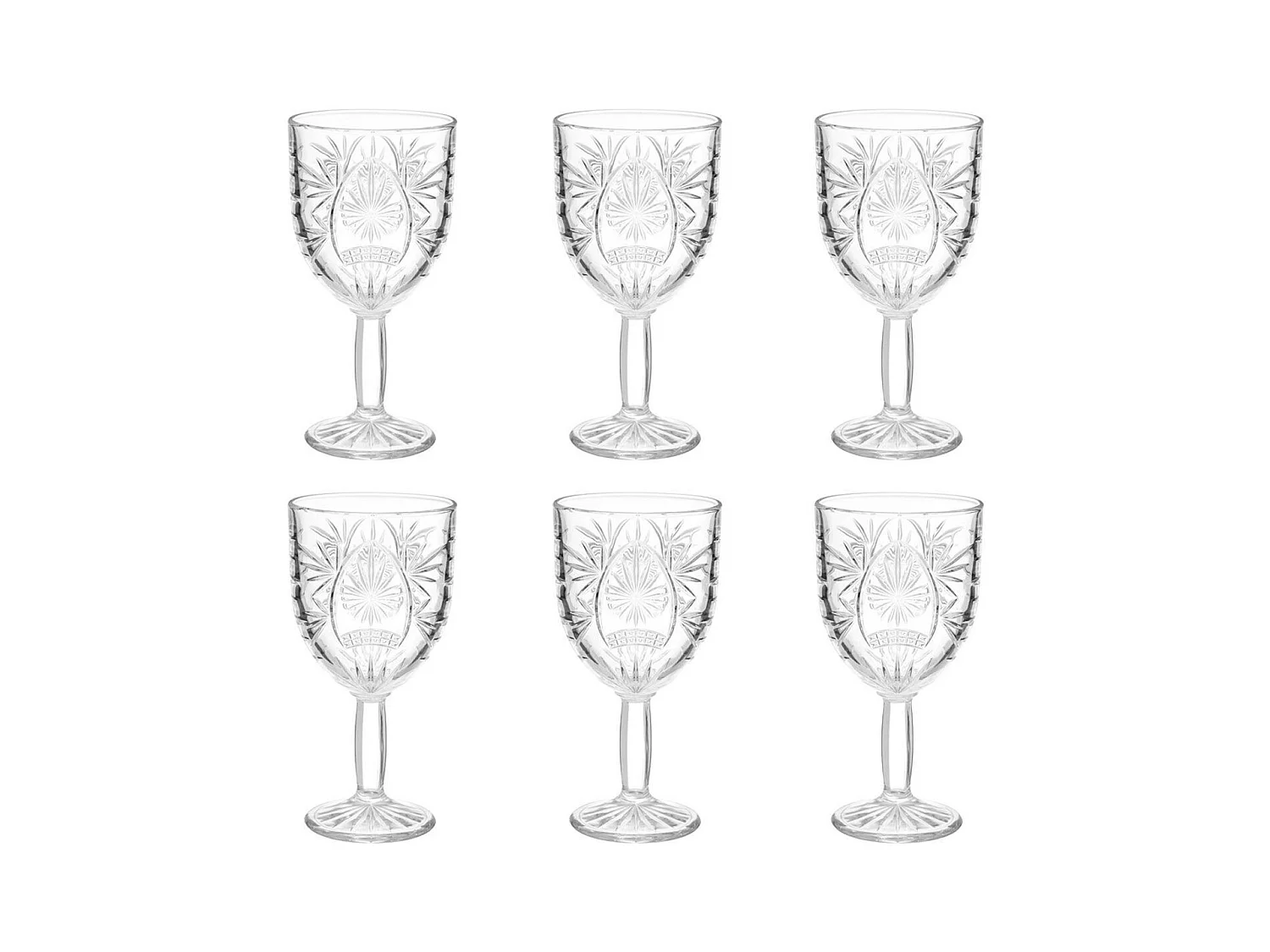 Lot de 6 Verres à Vin "Ayla" 29cl Transparent