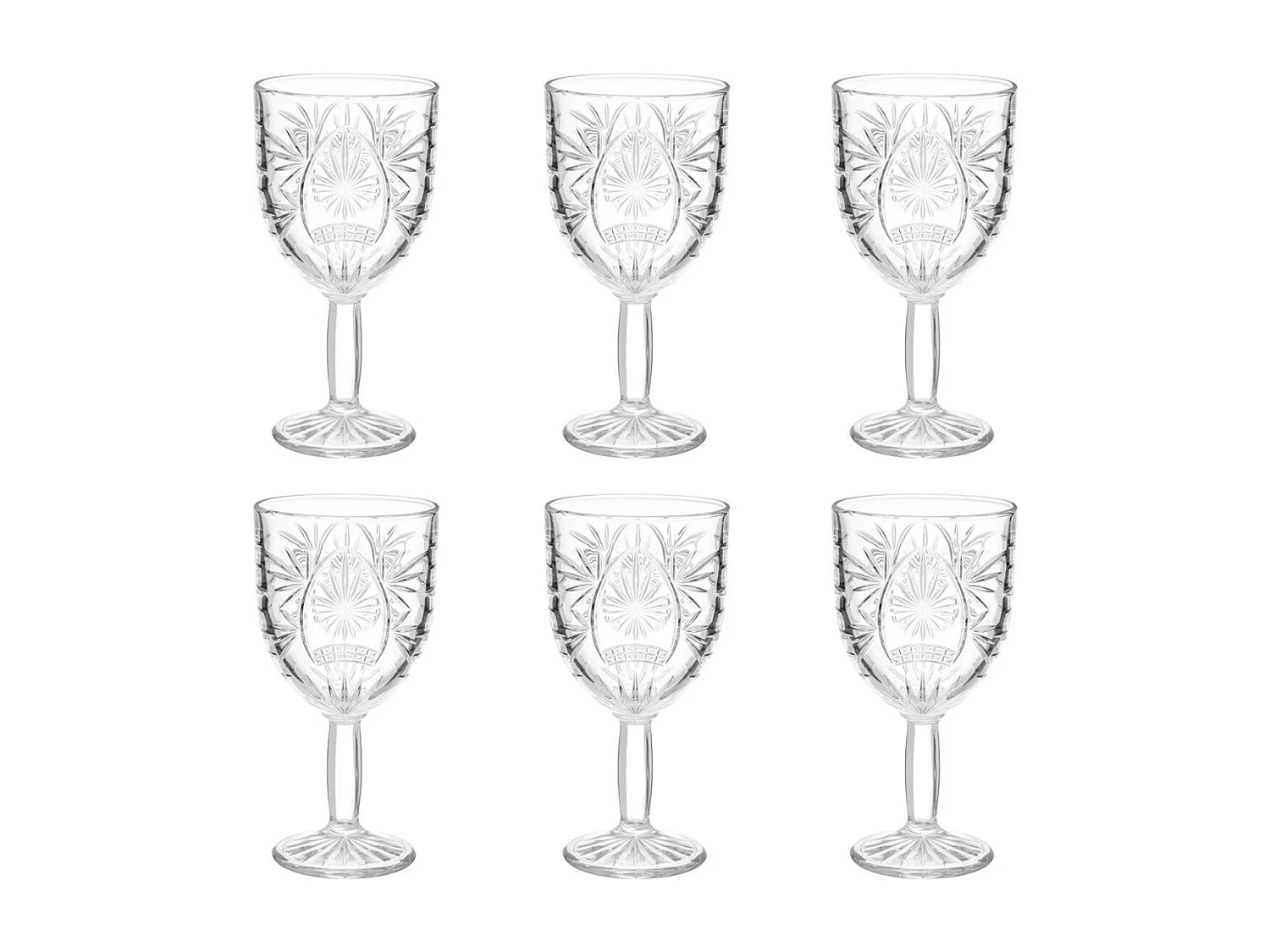 Lot de 6 Verres à Vin "Ayla" 29cl Transparent