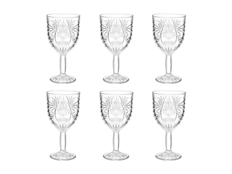Lot de 6 Verres à Vin "Ayla" 29cl Transparent