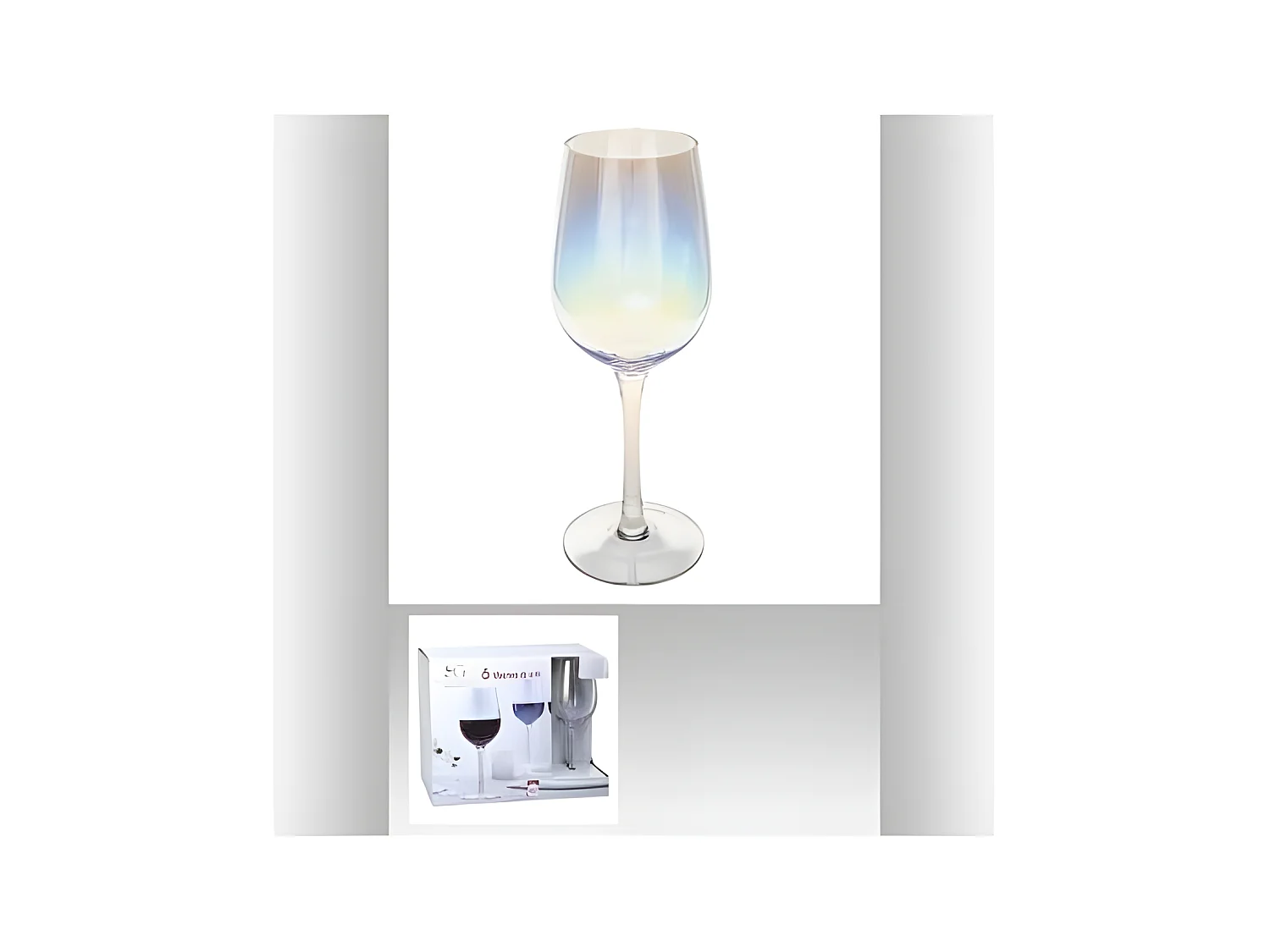 Lot de 6 Verres à Vin "Fantasy" 38cl Transparent