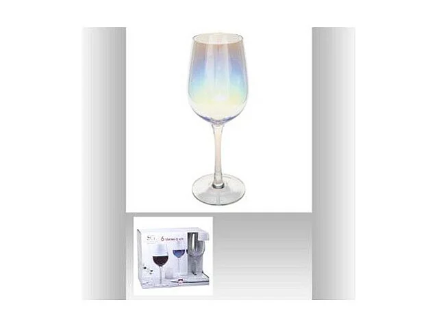 Lot de 6 Verres à Vin "Fantasy" 38cl Transparent