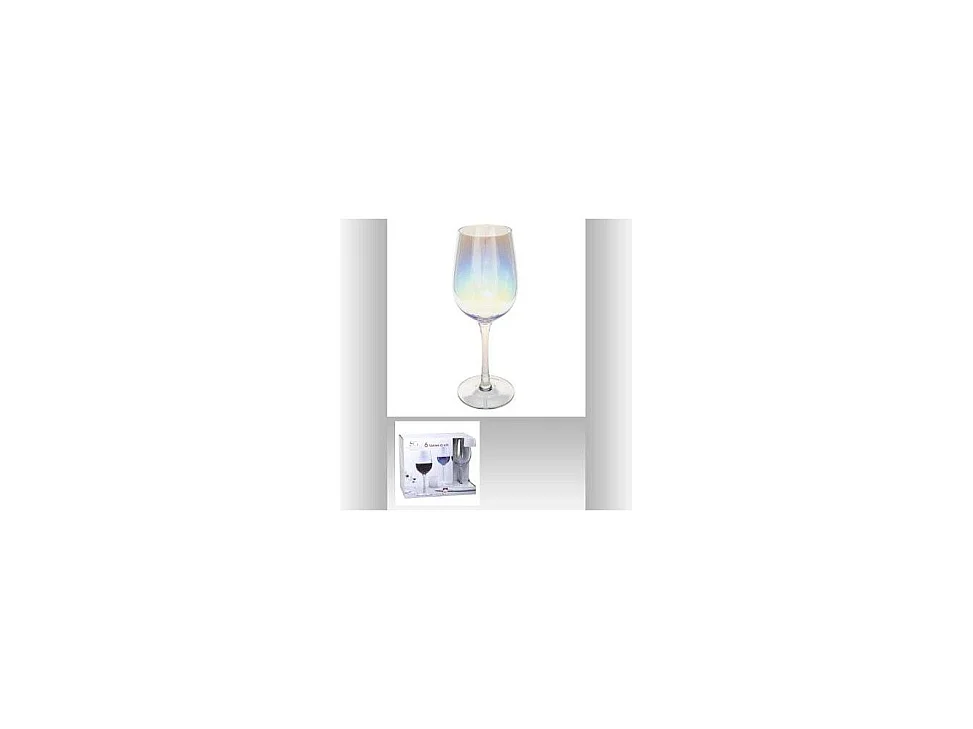 Lot de 6 Verres à Vin "Fantasy" 38cl Transparent