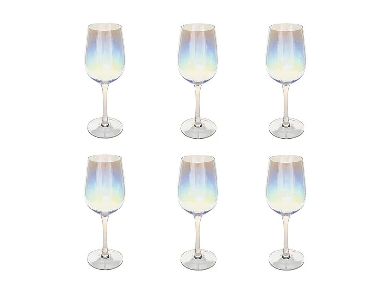 Lot de 6 Verres à Vin "Fantasy" 38cl Transparent