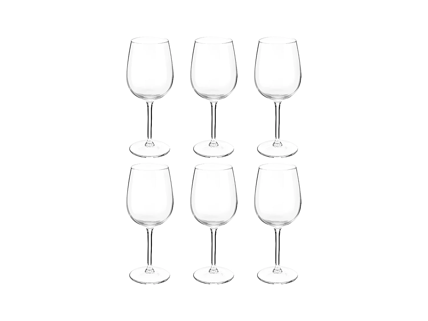 Lot de 6 Verres à Vin "Orpea" 36cl Transparent