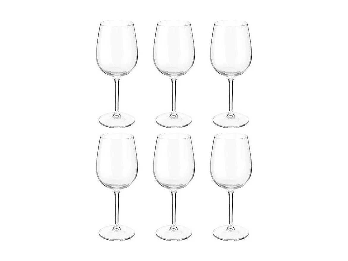 Lot de 6 Verres à Vin "Orpea" 36cl Transparent