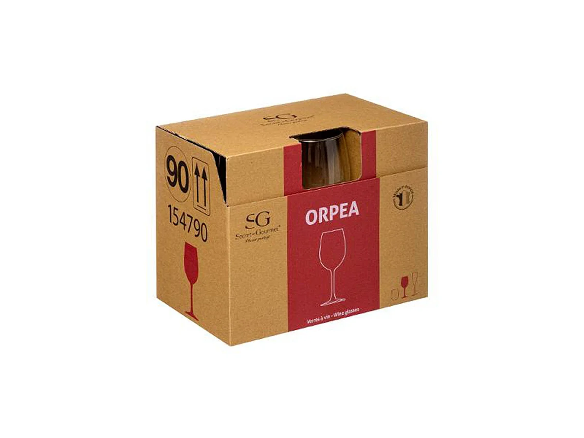 Lot de 6 Verres à Vin "Orpea" 36cl Transparent
