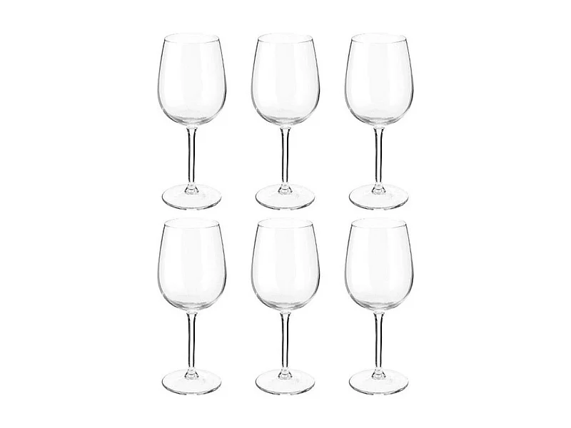 Lot de 6 Verres à Vin "Orpea" 36cl Transparent