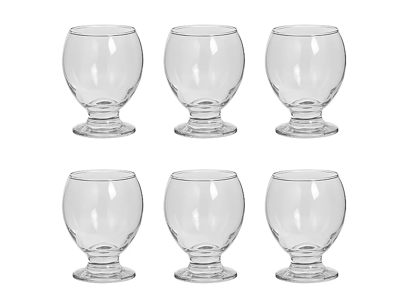 Lot de 6 Verres à Vin "Enric" 28cl Transparent
