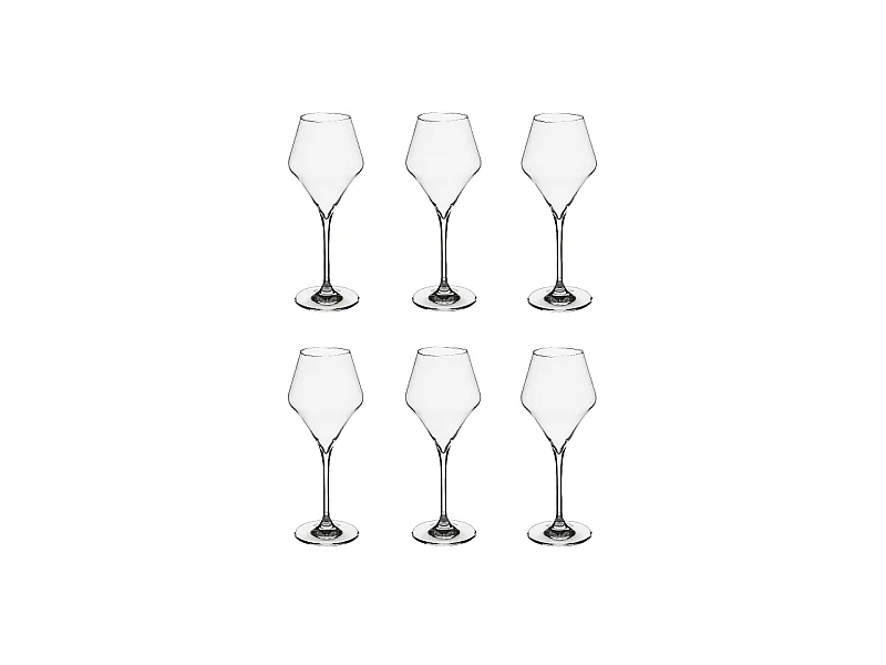 Lot de 6 Verres à Vin "Clarillo" 27cl Transparent