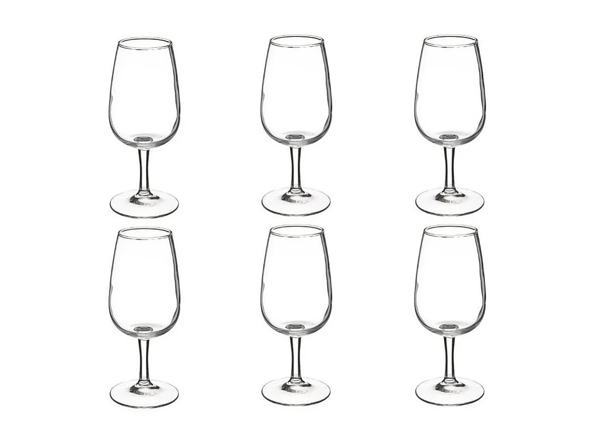 Lot de 6 Verres à Vin "Viticole" 21cl Transparent