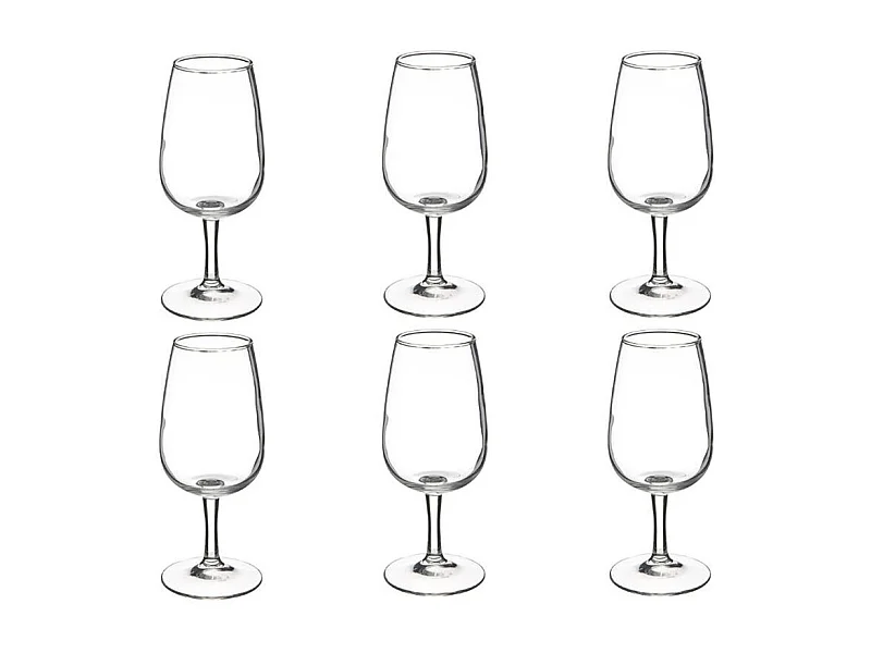 Lot de 6 Verres à Vin "Viticole" 21cl Transparent
