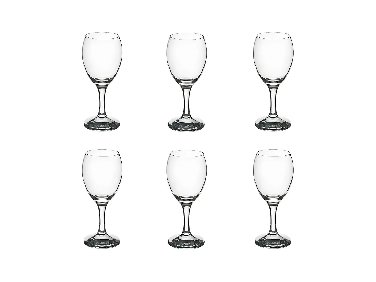 Lot de 6 Verres à Vin "Impérial" 20cl Transparent