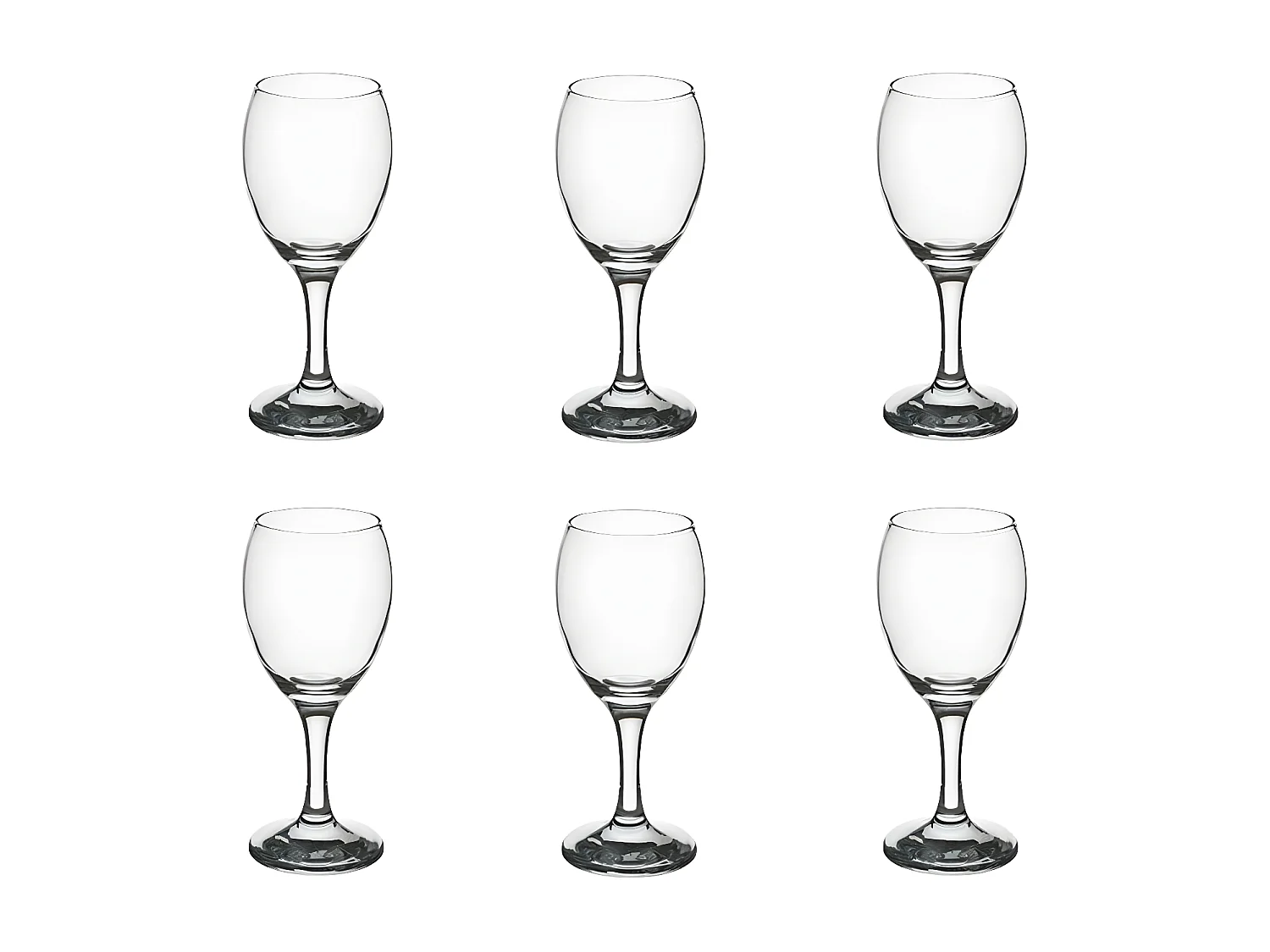 Lot de 6 Verres à Vin "Impérial" 20cl Transparent