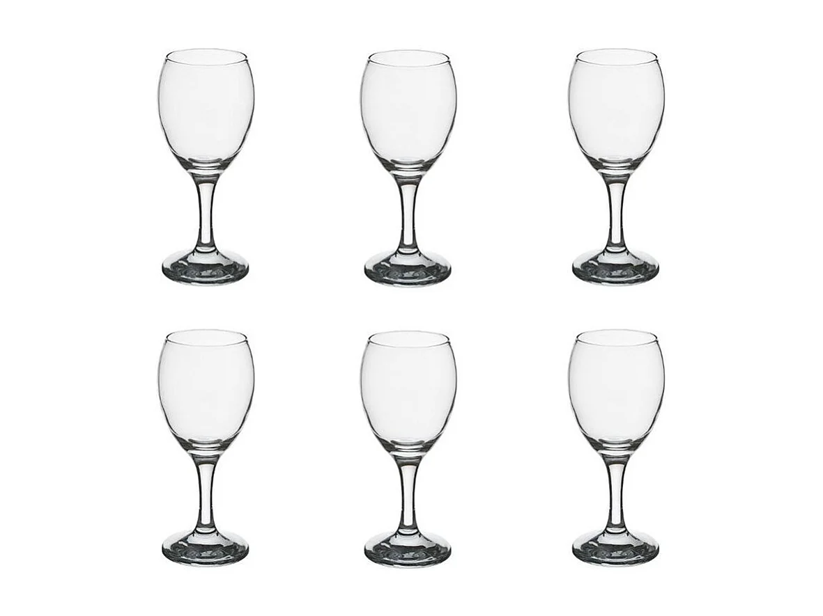 Lot de 6 Verres à Vin "Impérial" 20cl Transparent