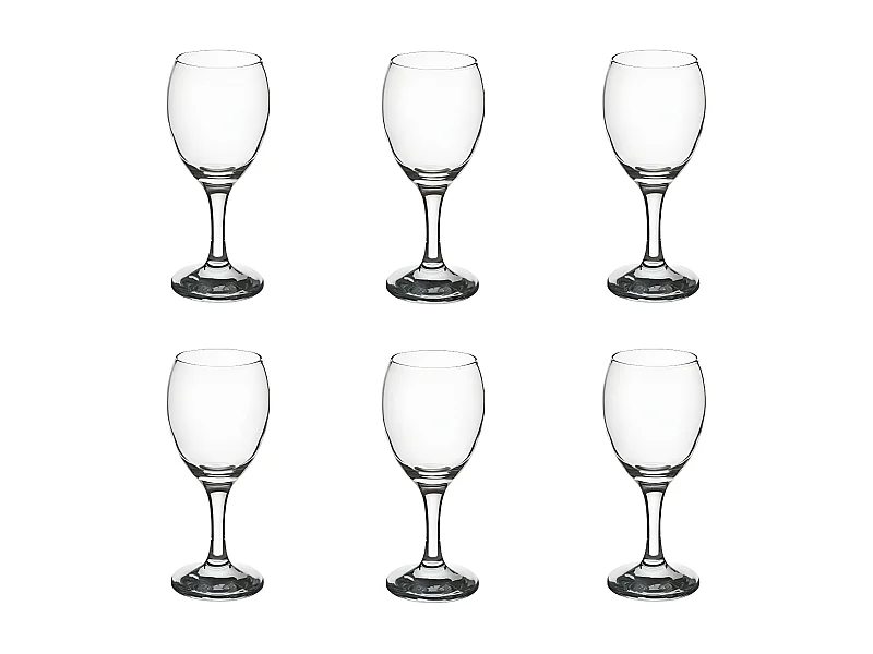 Lot de 6 Verres à Vin "Impérial" 20cl Transparent