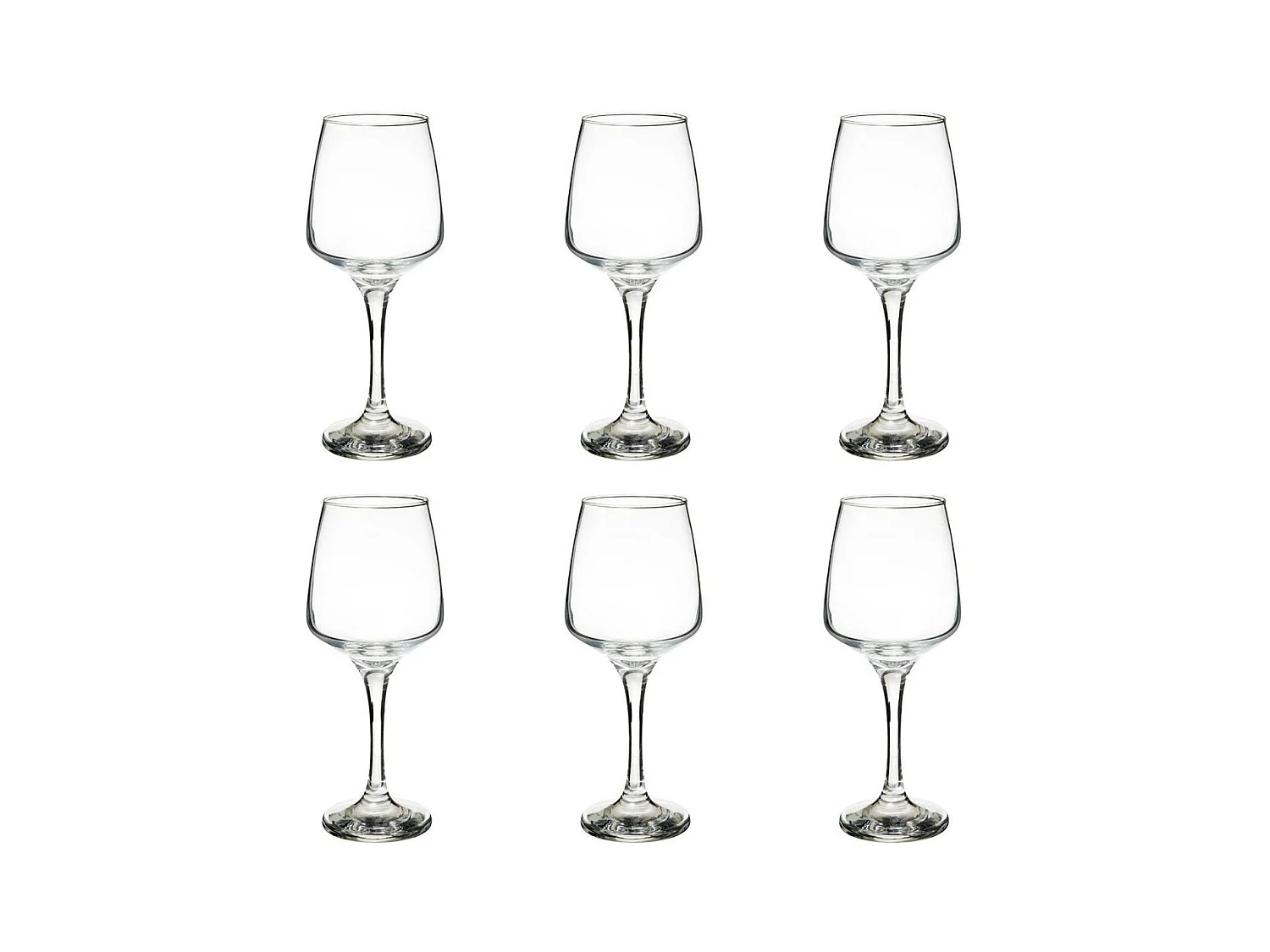 Lot de 6 Verres à Vin "Elaya" 29cl Transparent