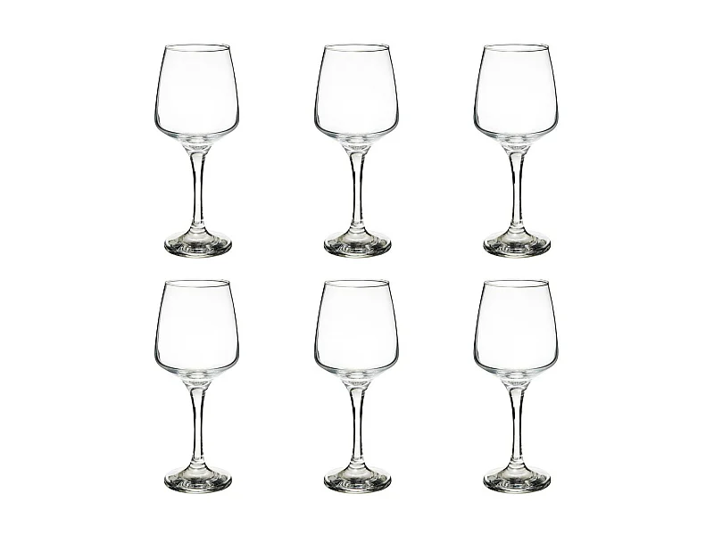 Lot de 6 Verres à Vin "Elaya" 29cl Transparent