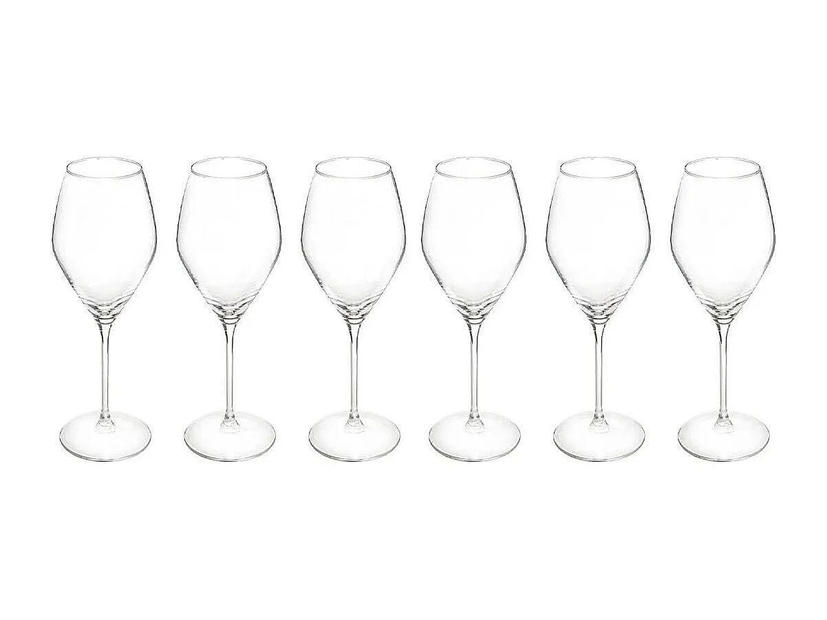 Lot de 6 Verres à Vin "Silvia" 34cl Transparent