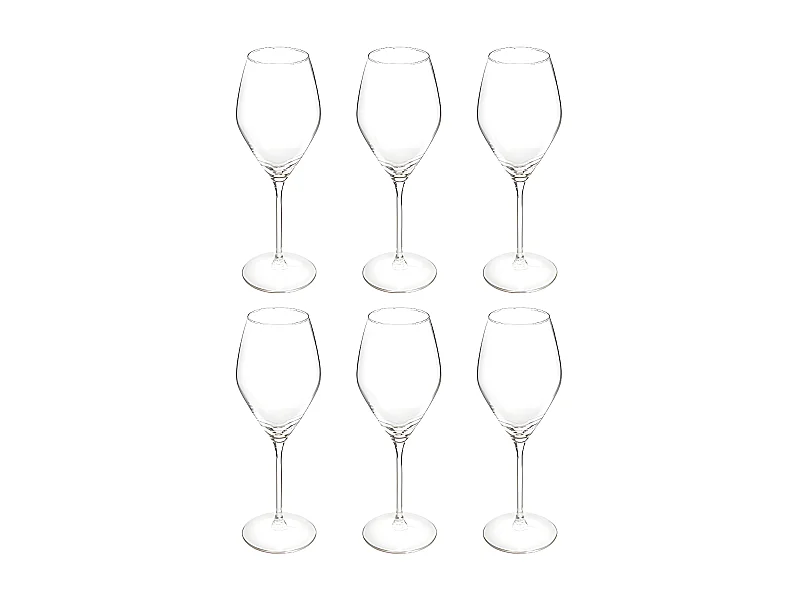 Lot de 6 Verres à Vin "Silvia" 34cl Transparent