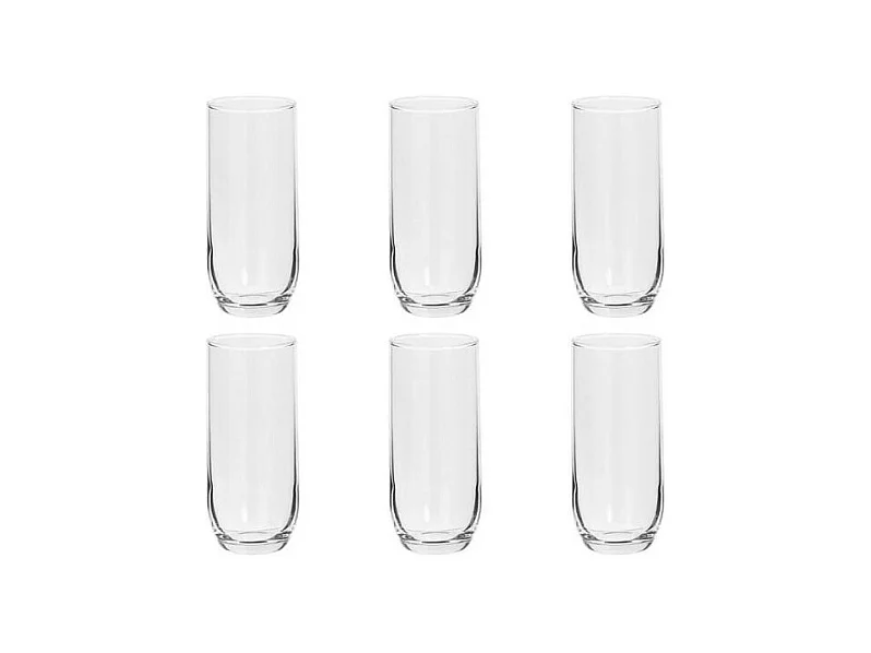 Lot de 6 Gobelets Hauts "Paol'eau" 31cl Transparent
