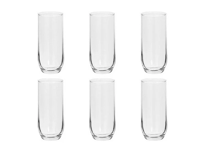 Lot de 6 Gobelets Hauts "Paol'eau" 31cl Transparent