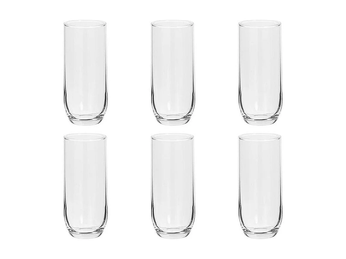 Lot de 6 Gobelets Hauts "Paol'eau" 31cl Transparent