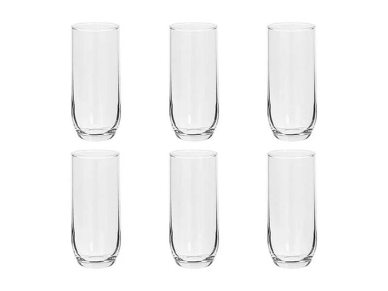 Lot de 6 Gobelets Hauts "Paol'eau" 31cl Transparent