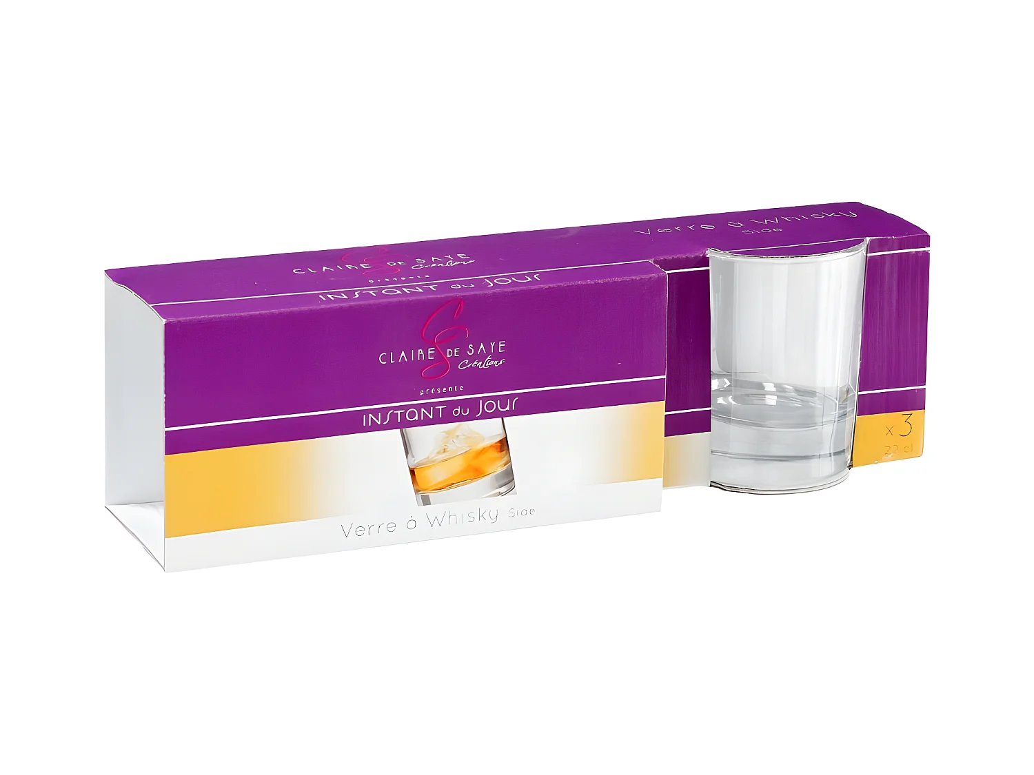 Lot de 6 Gobelets Bas "Georgi'Eau" 30cl Transparent