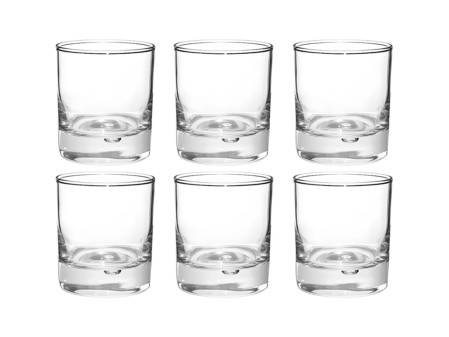 Lot de 6 Gobelets Bas "Georgi'Eau" 30cl Transparent