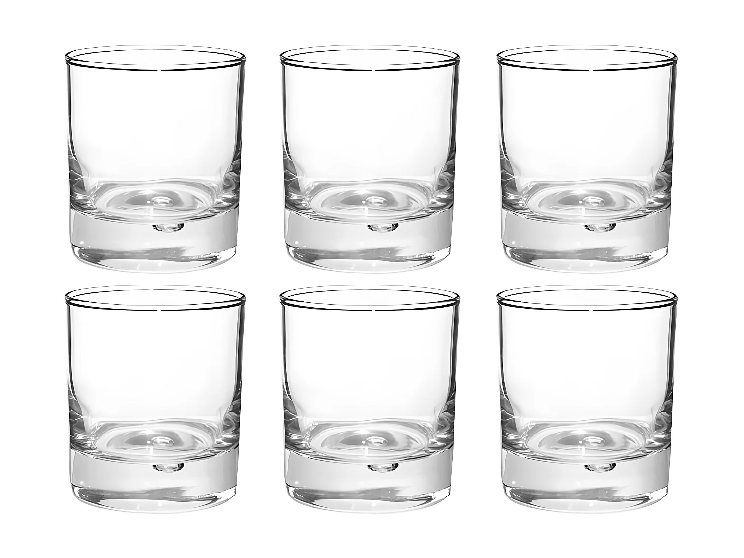 Lot de 6 Gobelets Bas "Georgi'Eau" 30cl Transparent