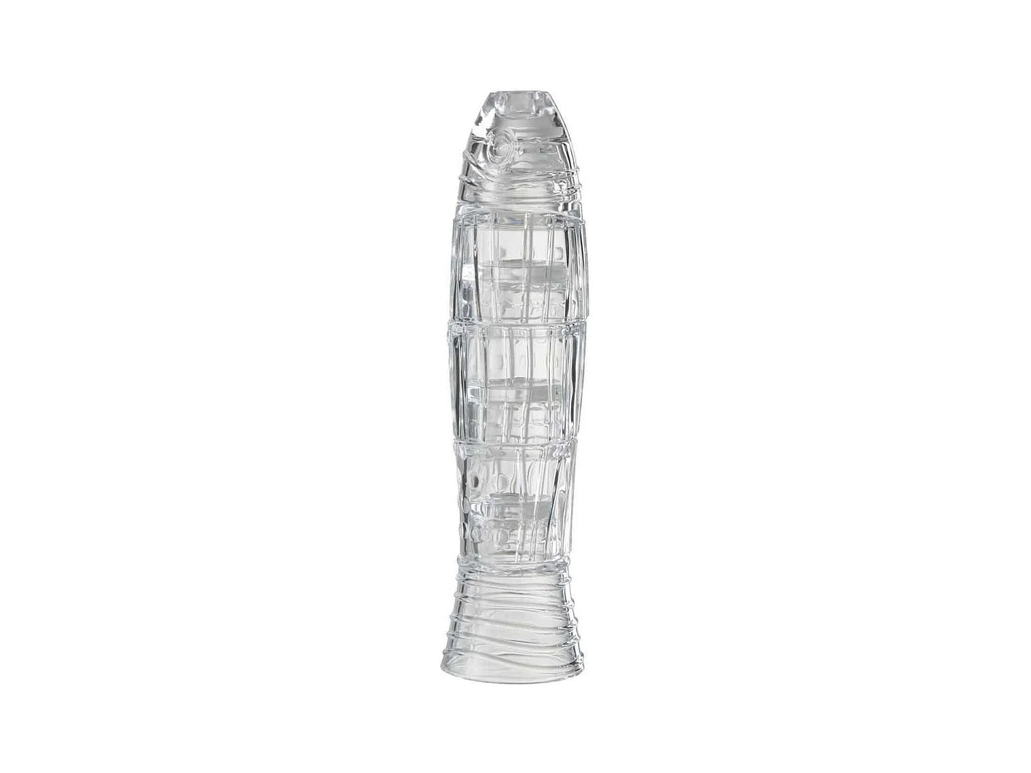 Lot de 4 Verres Design "Poisson" 36cm Transparent