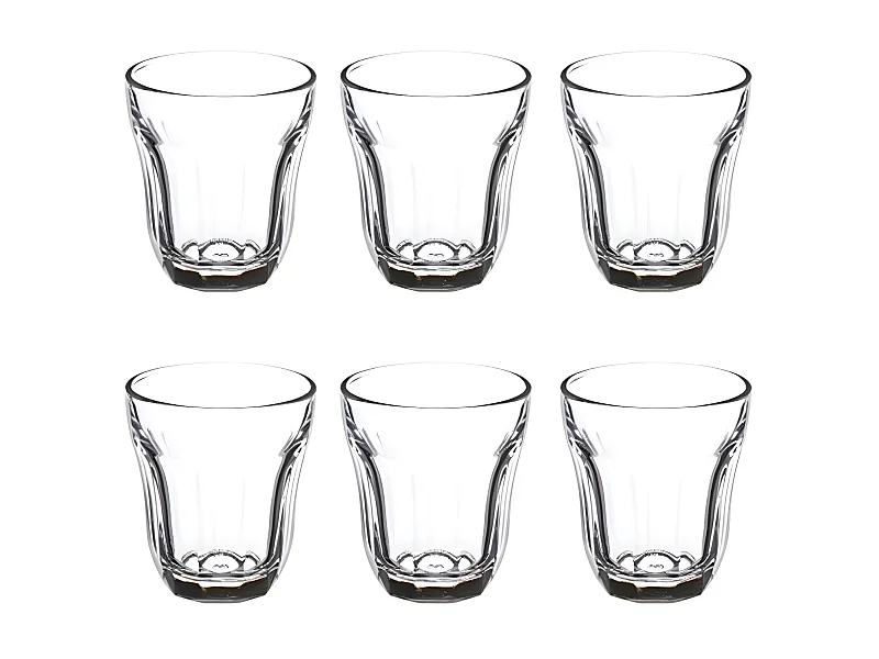 Lot de 6 Gobelets à Eau "Enz'eau" 21cl Transparent
