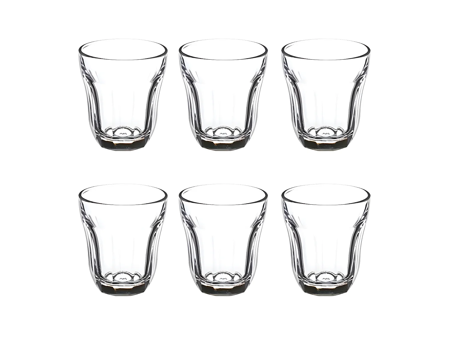 Lot de 6 Gobelets à Eau "Enz'eau" 21cl Transparent