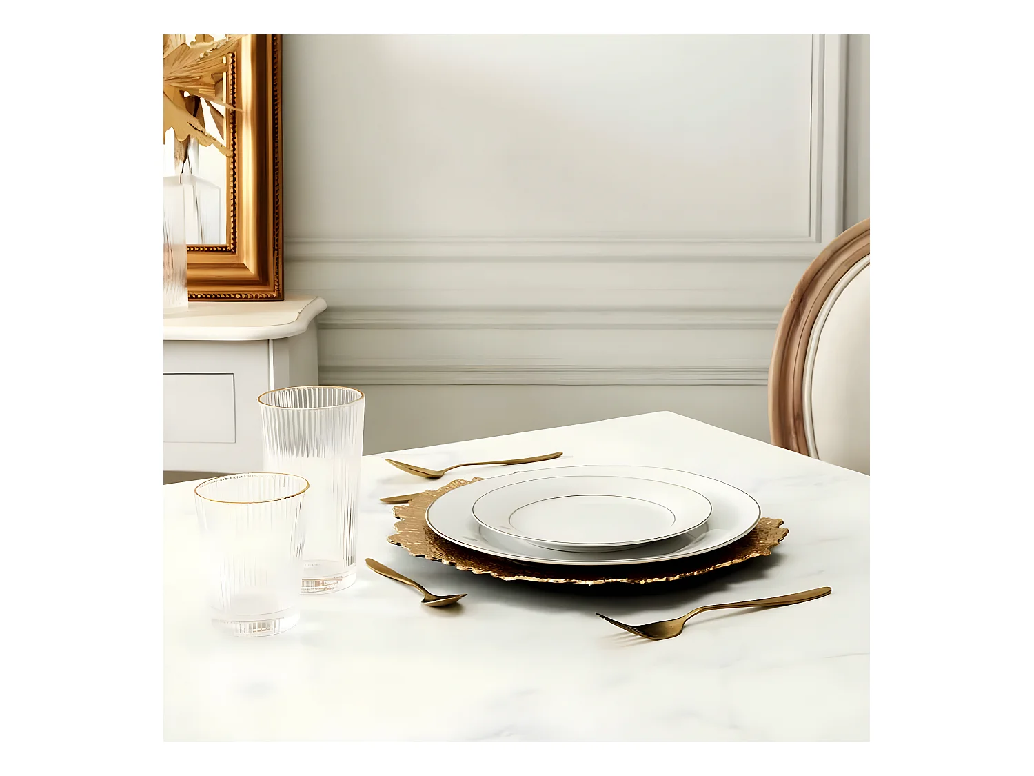 Lot de 6 Verres Design "Liseré" 40cl Transparent