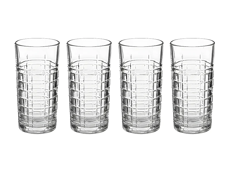 Lot de 4 Verres à Eau "Edgar" 30cl Transparent