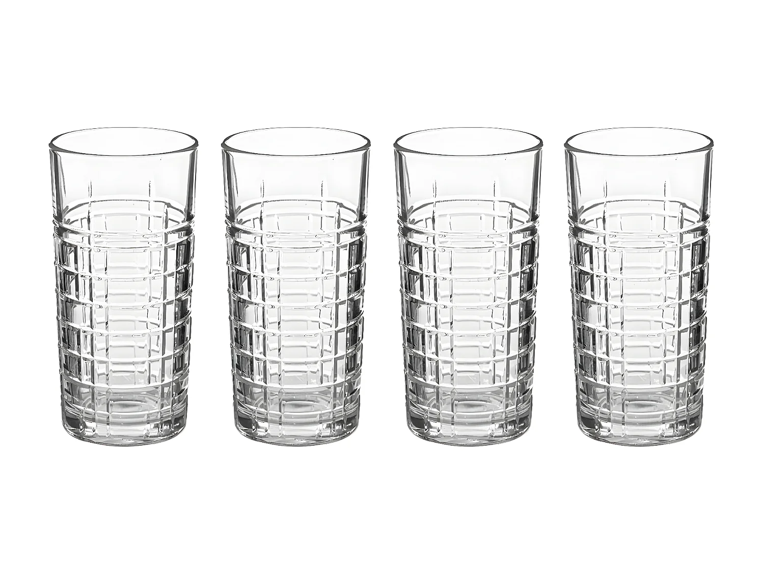 Lot de 4 Verres à Eau "Edgar" 30cl Transparent