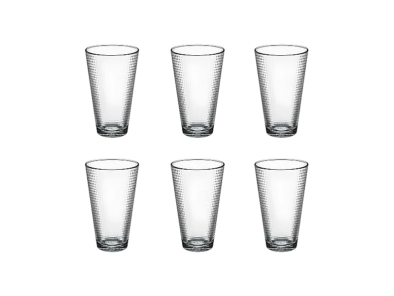Lot de 6 Gobelets à Eau "Génération" 34cl Transparent