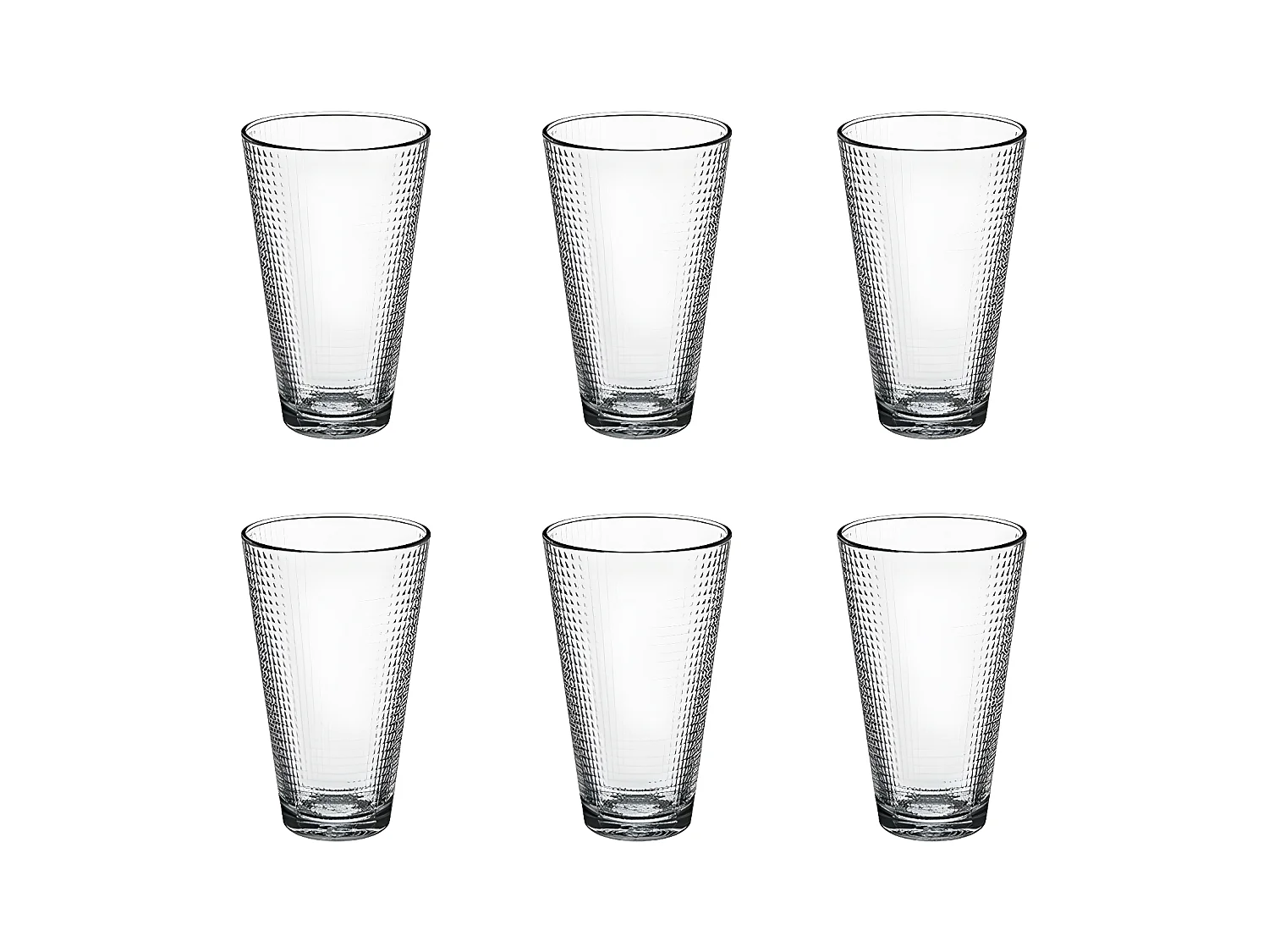 Lot de 6 Gobelets à Eau "Génération" 34cl Transparent