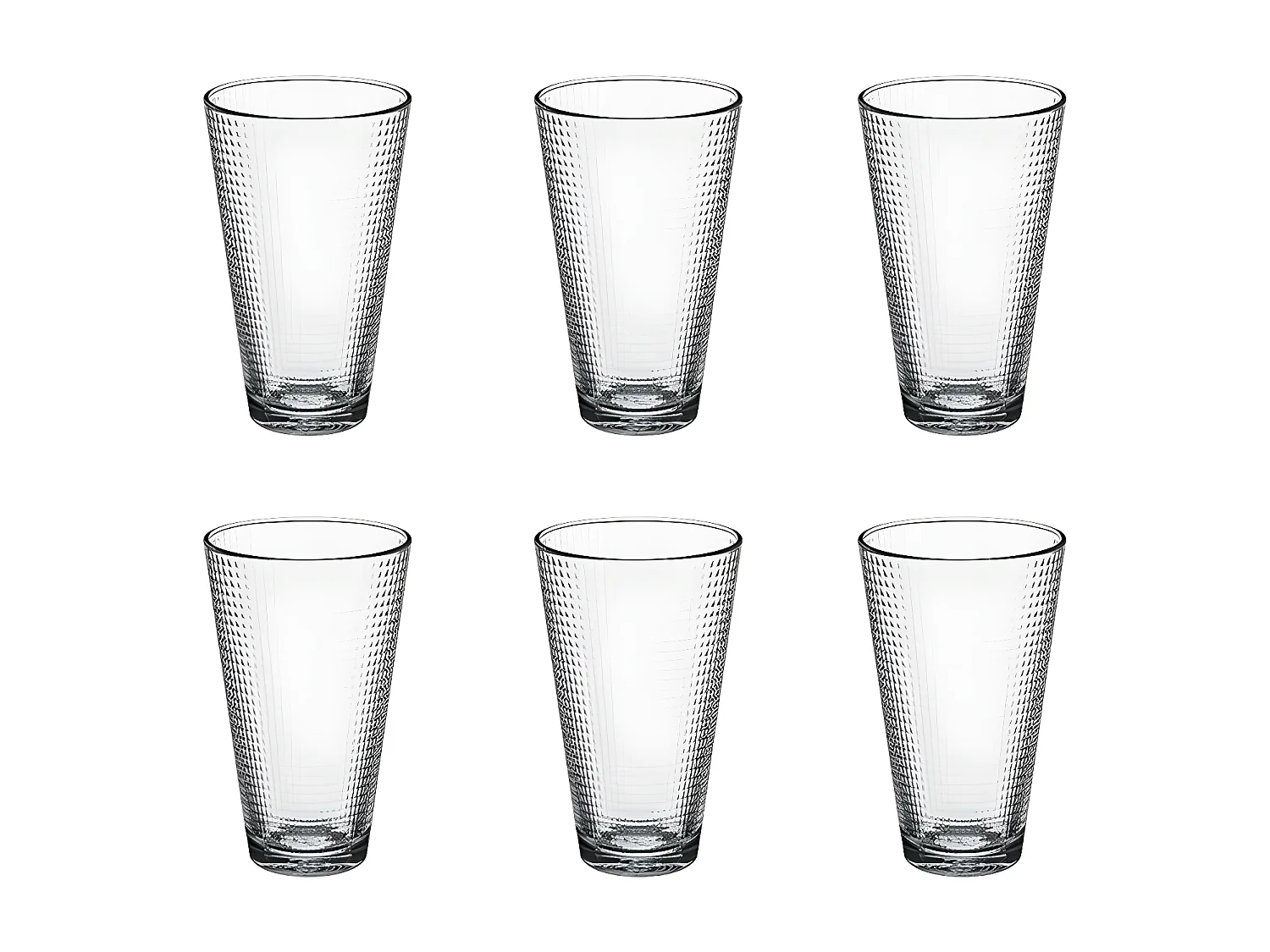 Lot de 6 Gobelets à Eau "Génération" 34cl Transparent
