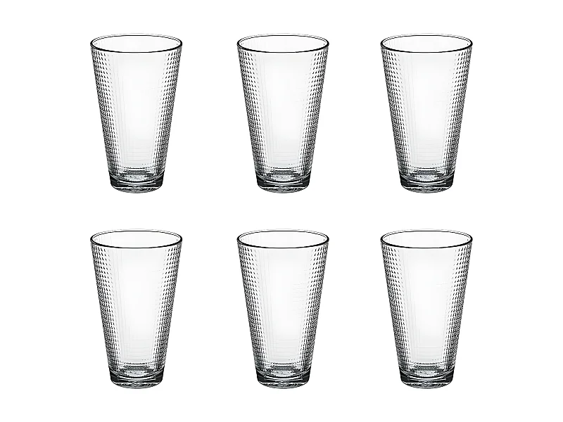 Lot de 6 Gobelets à Eau "Génération" 34cl Transparent